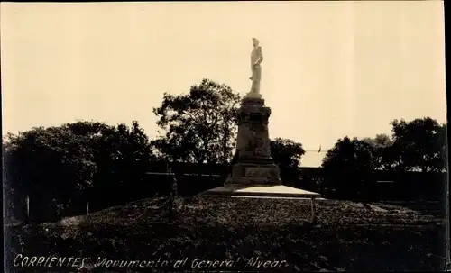 Ak Corrientes Argentinien, Monumente al General Alvear