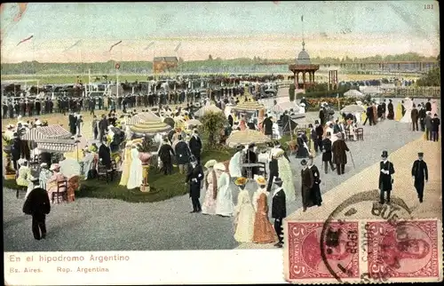 Ak Buenos Aires Argentinien, En el hipodrom Argentino