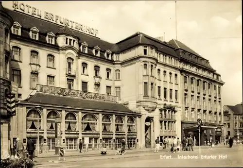 Ak Erfurt in Thüringen, Interhotel Erfurter Hof, Palast Kaffee