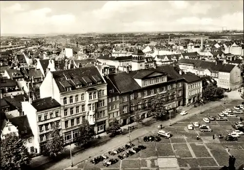 Ak Zeitz an der Weißen Elster im Burgenlandkreis, Friedensplatz