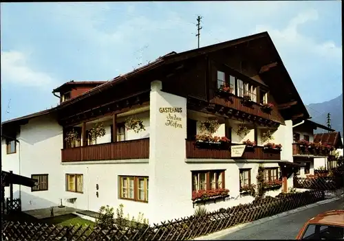 Ak Oberstdorf im Oberallgäu, Gästehaus in den Höfen, Weststraße 38