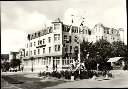 Ak Ostseebad Zinnowitz auf Usedom, Heim Glück auf, Fahnenmast