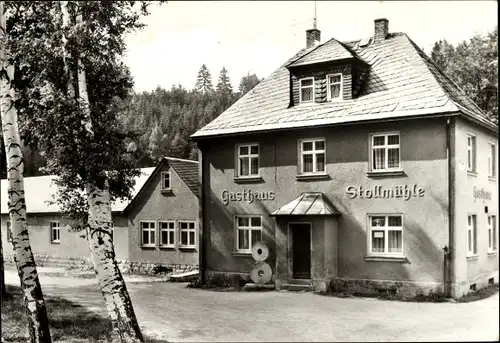 Ak Stützengrün im Erzgebirge Sachsen, Gaststätte Stollmühle