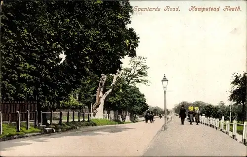 Ak Hampstead Heath London England, Spaniards Road