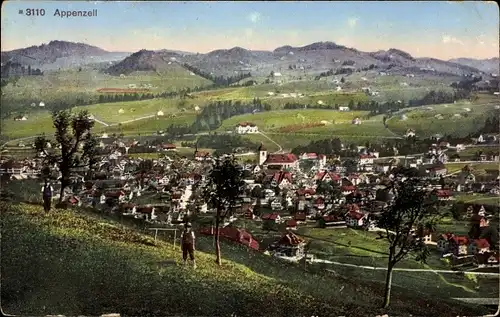 Ak Appenzell Stadt Kanton Innerrhoden, Gesamtansicht