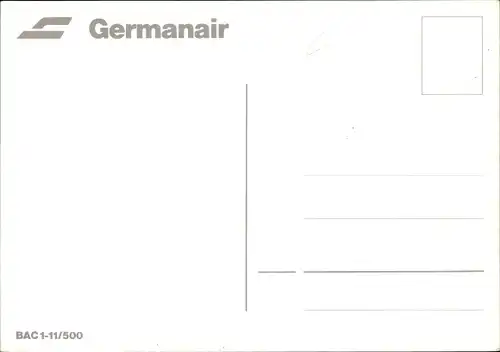 Ak Passagierflugzeug Germainair, BAC 1-11/500 D-AMAS