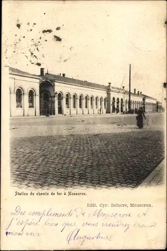 Ak Mouscron Wallonie Hennegau, Bahnhof