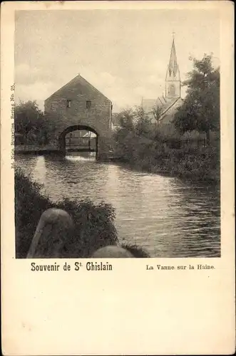 Ak Saint Ghislain Wallonie Hennegau, La Vanne sur la Haine