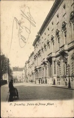 Postkarte Brüssel Brüssel, Prinz-Albert-Palast