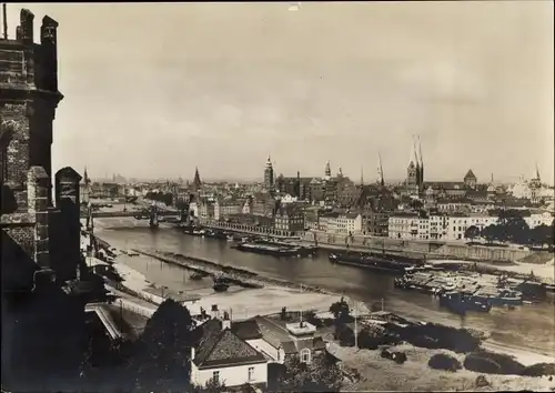 Ak Hansestadt Bremen, Gesamtansicht vom Wasserturm aus