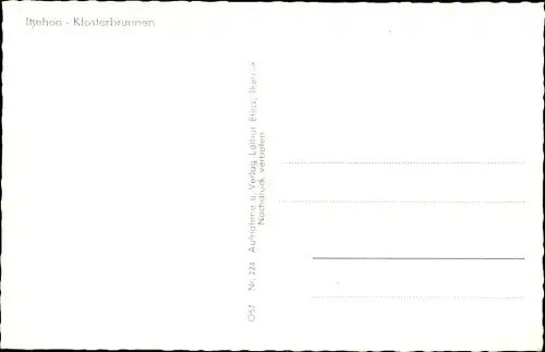 Ak Itzehoe in Holstein, Klosterbrunnen, Schwan auf dem See