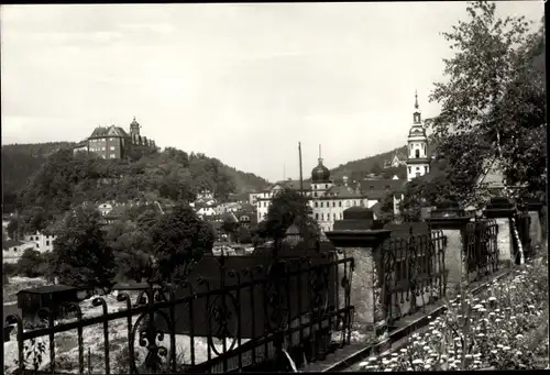 Ak Greiz im Vogtland, Blick auf den Ort