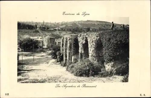 Ak Beaunant Sainte-Foy-lès-Lyon Rhône, Aqueducs