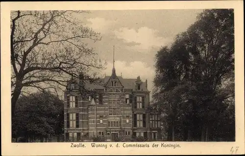 Ak Zwolle Overijssel Niederlande, Woning v.d. Commissaris der Koningin
