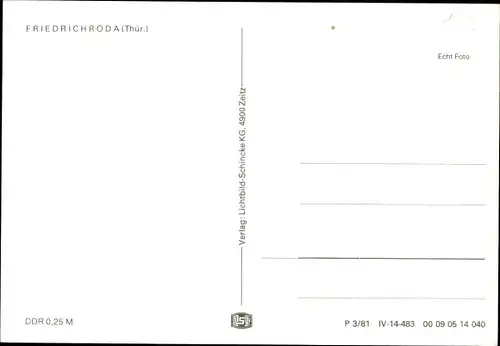 Ak Friedrichroda im Thüringer Wald, Blick auf den Ort