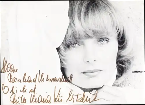 Ak Schauspielerin Ruth Maria Kubitschek, Portrait, Autogramm