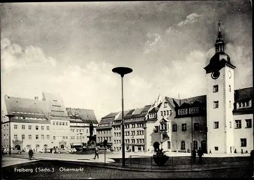 Ak Freiberg in Sachsen, Obermarkt