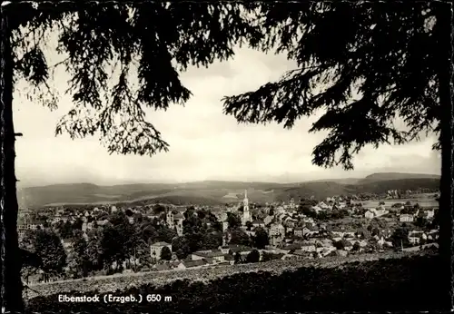 Ak Eibenstock im Erzgebirge Sachsen, Blick auf die Stadt