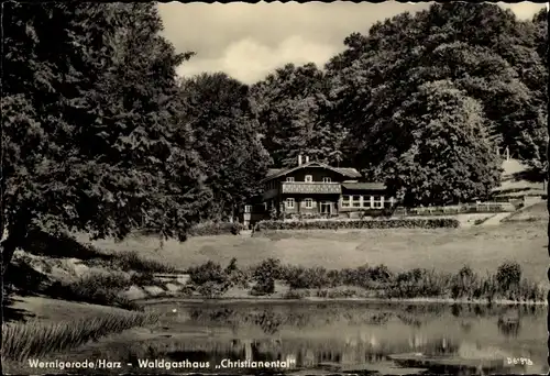 Ak Wernigerode im Harz, Waldgasthaus Christianental