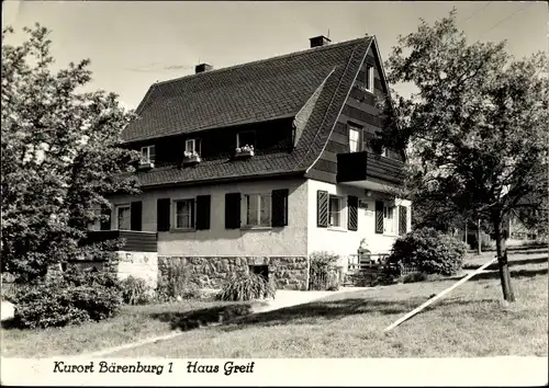 Ak Bärenburg Altenberg im Erzgebirge, Haus Greif