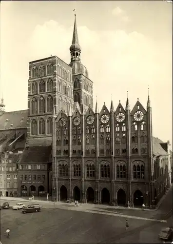 Ak Stralsund in Vorpommern, Rathaus