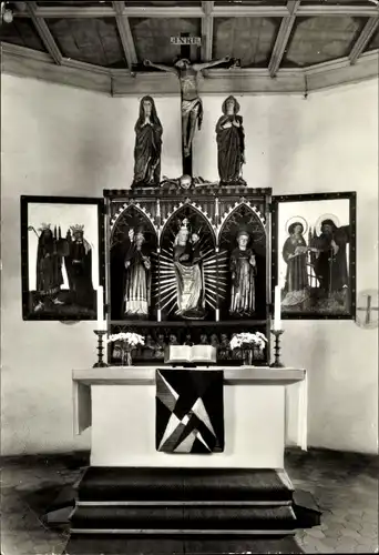 Ak Friesau Ebersdorf Thüringen, Marienaltar in der St.-Leonhards-Kirche