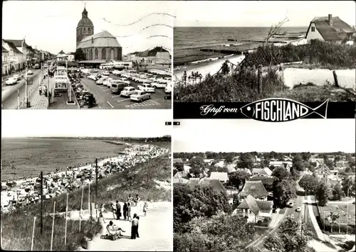Ak Fischland, Ostseebad Dierhagen, Ribnitz-Damgarten, Ahrenshoop, am Steilufer, Wustrow