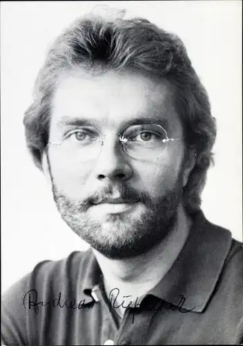 Ak Moderator Andreas Rupniak, Portrait, Autogramm