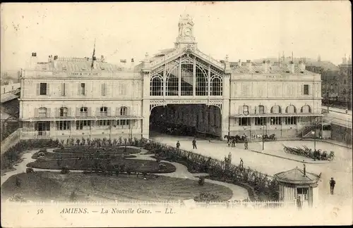 Ak Amiens-Somme, Der neue Bahnhof