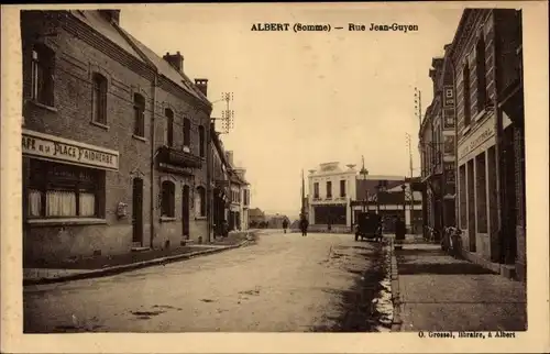 Ak Albert Somme, Rue Jean Guyon