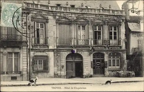 Ak Troyes Aube, Hotel de Chapelaines