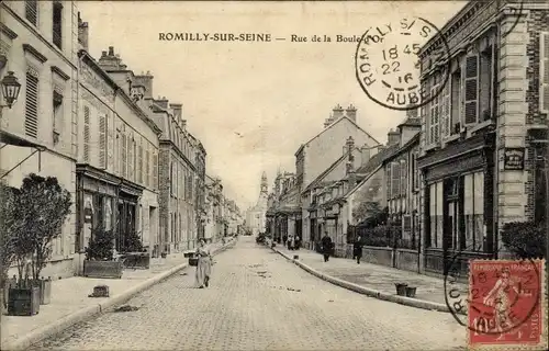 Ak Romilly sur Seine Aube, Rue de la Boule d&#39;Or