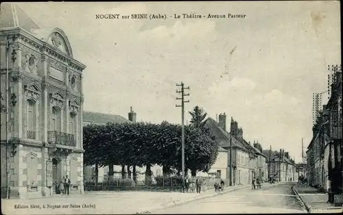 Ak Nogent sur Seine Aube, The Theater, Avenue Pasteur