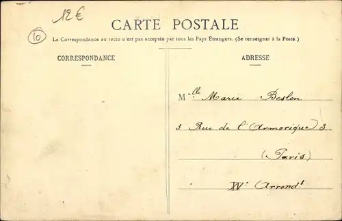 Ak Mailly le Camp Aube, Rue Basse