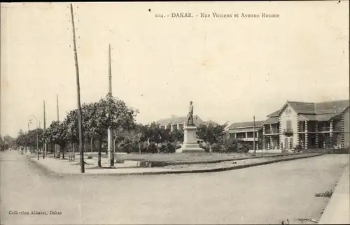 Ak Dakar, Senegal, Rue Vincens und Avenue Roume