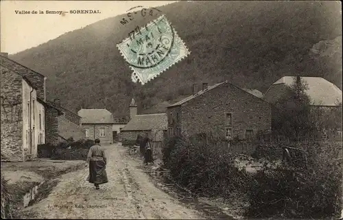 Ak Sorendal Ardennes?, Vallee de la Semoy, eine Straße