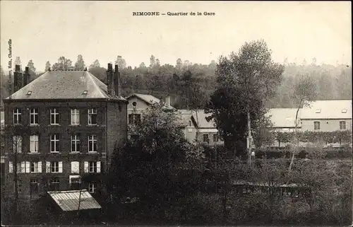 Ak Rimogne Ardennes, Bahnhofsviertel