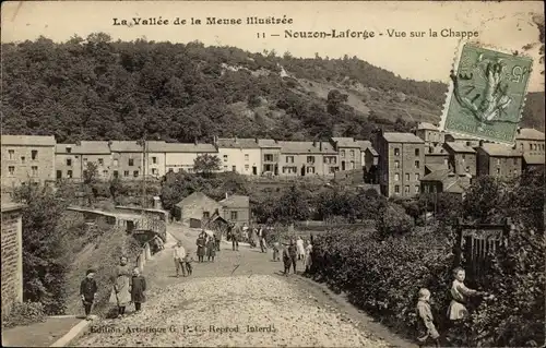 Ak Nouzon Laforge Ardennen, Blick auf die Chappe