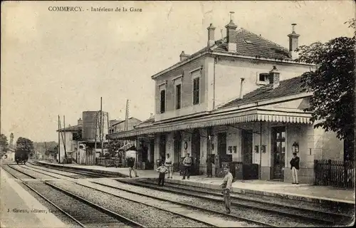 Ak Commercy Lorraine Meuse, Innenraum des Bahnhofs