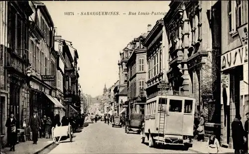 Ak Saargemünd Sarreguemines Mosel, Rue Louis Pasteur