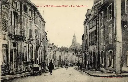 Ak Verdun-Meuse, Rue Saint Pierre