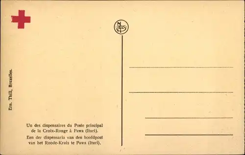 Ak Pawa, Demokratische Republik Kongo, Zaire, eine der Apotheken des Hauptpostens des Roten Kreuzes