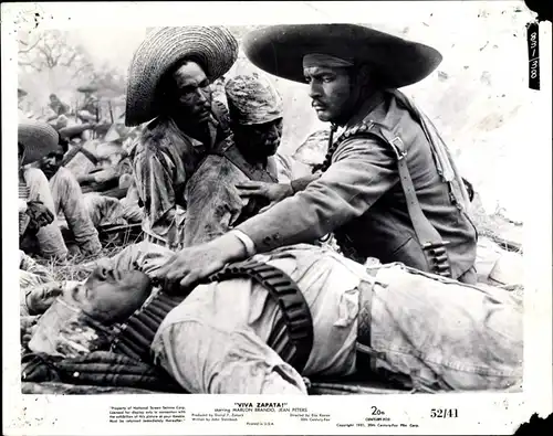 66 Pressefotos Marlon Brando, Anthony Quinn, Viva Zapata!