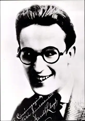 46 Pressefotos Harold Lloyd, Portraits und Filmszenen