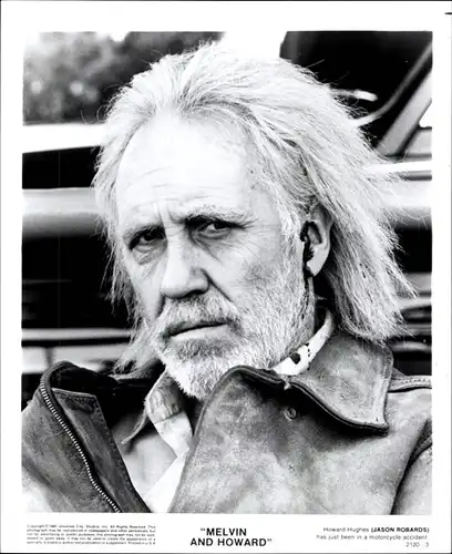 20 Pressefotos Jason Robards, Portraits und Filmszenen