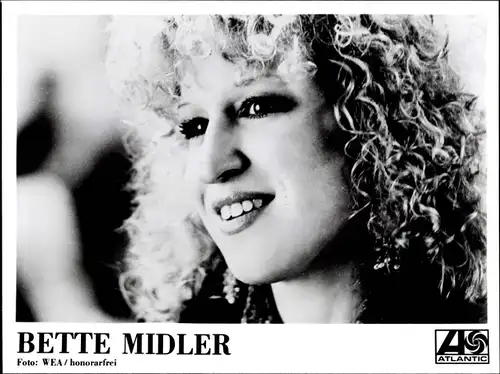 38 Pressefotos Bette Midler, Portraits, Filmszenen und Auftritt