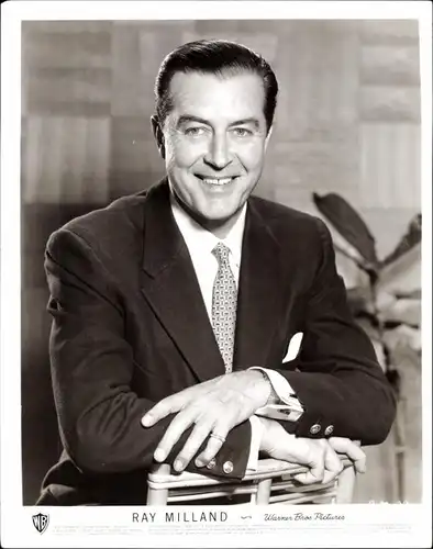 27 Pressefotos Ray Milland, Portraits und Filmszenen