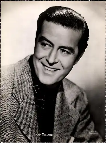 27 Pressefotos Ray Milland, Portraits und Filmszenen