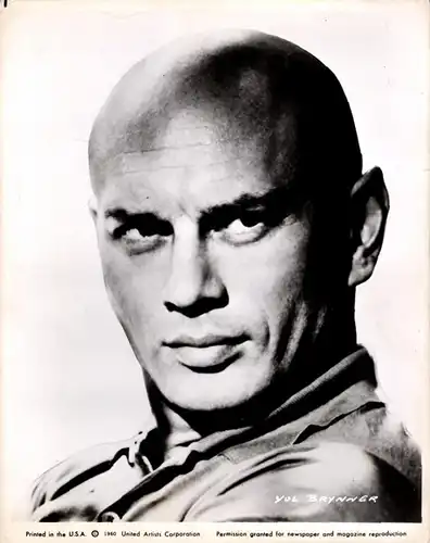 57 Pressefotos, Yul Brynner, Portraits und Filmszenen