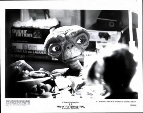 65 Pressefotos, Film ET, Steven Spielberg, George Lucas, Henry Thomas, Drew Berrymore